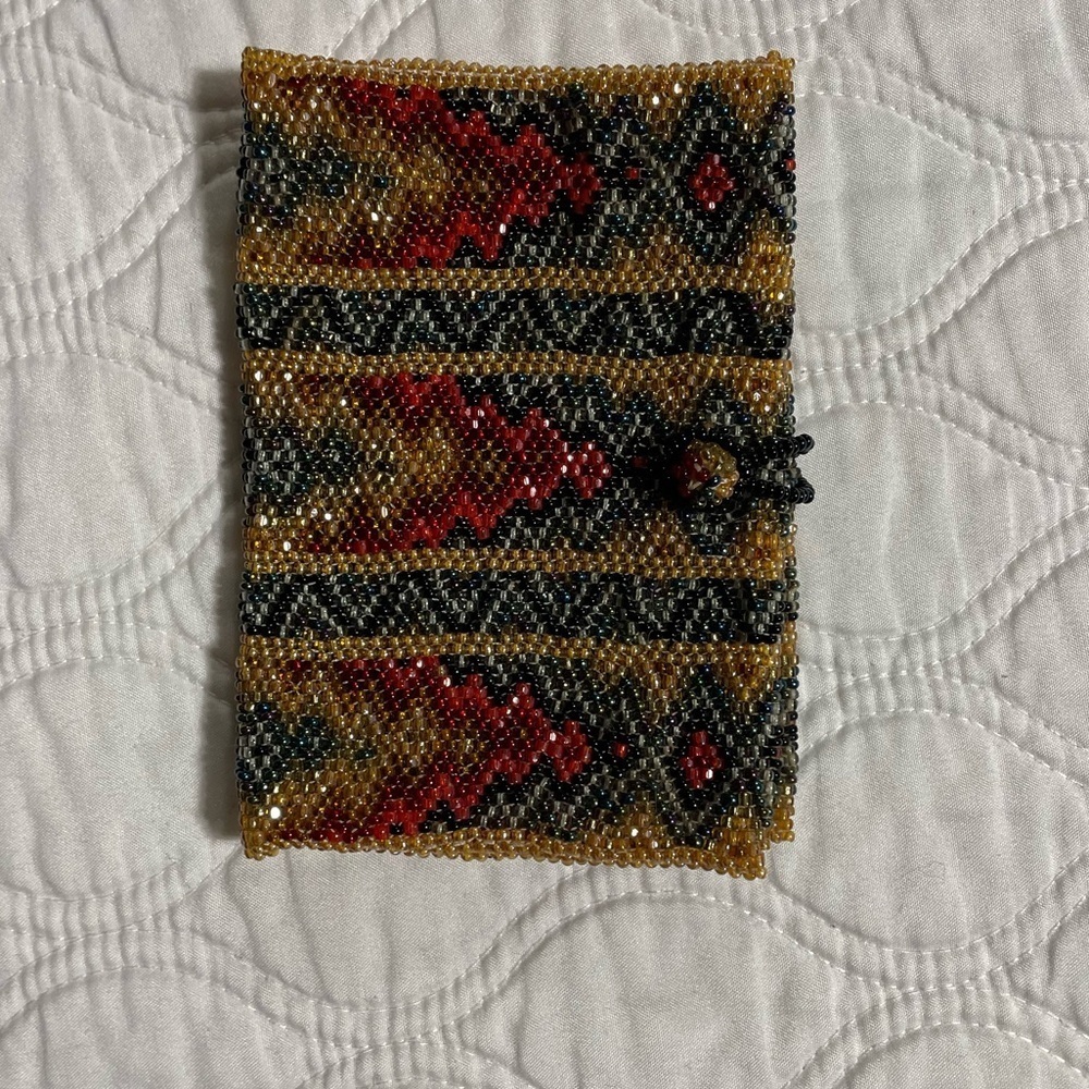 BC- handmade beaded wallet